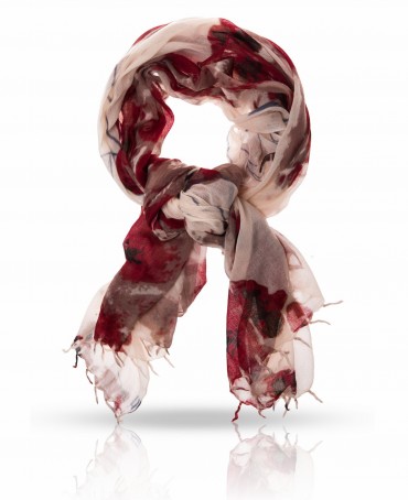 Палантин Женский W-CN.BIG.FLOWER/BEIGE